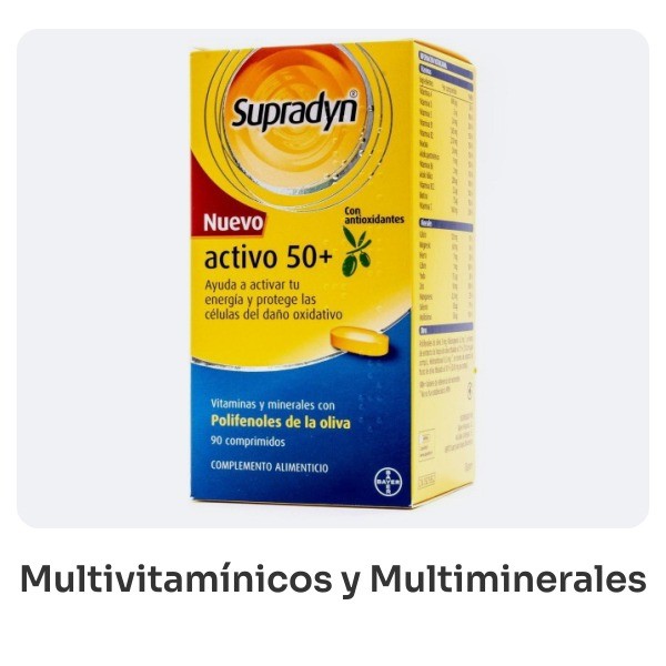 Multivitamínicos y multiminerales