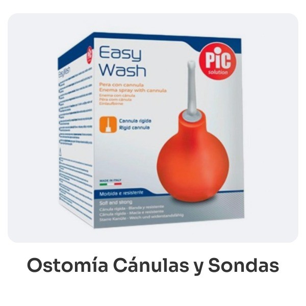 Ostomía, cánulas y sondas