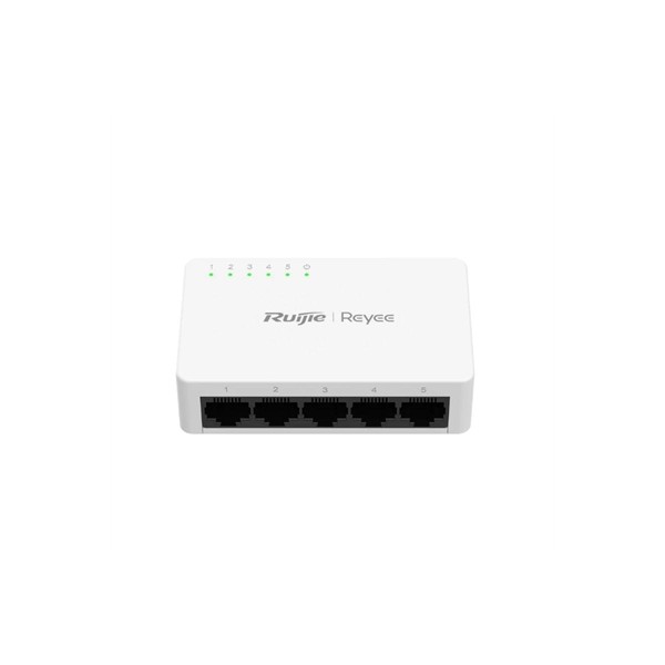 Reyee unmanaged switch 5xgb rj45 plastic case