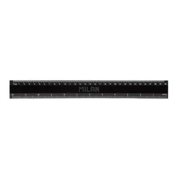 Regla serie shadow negra 30 cm (pack 6 unidades)