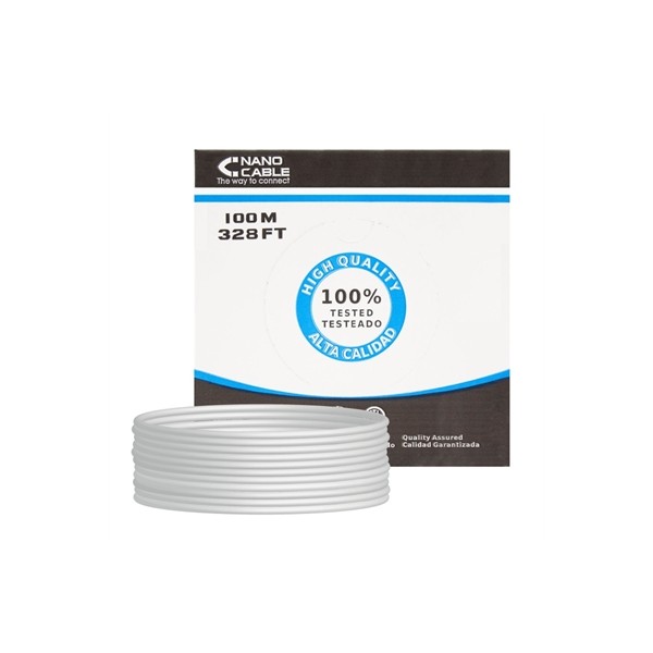 Nanocable bobina cable rj45 cat6 ftp 100m  cobre