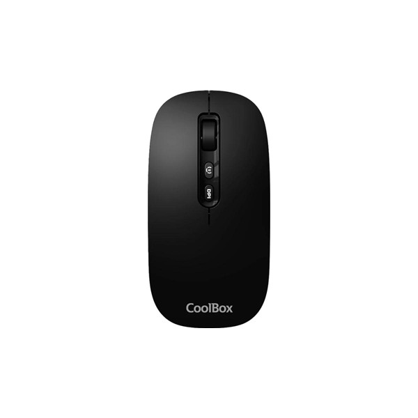 Coolbox ratón w02-ia inalámbrico rf+bt negro